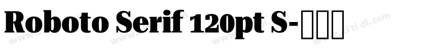 Roboto Serif 120pt S字体转换
